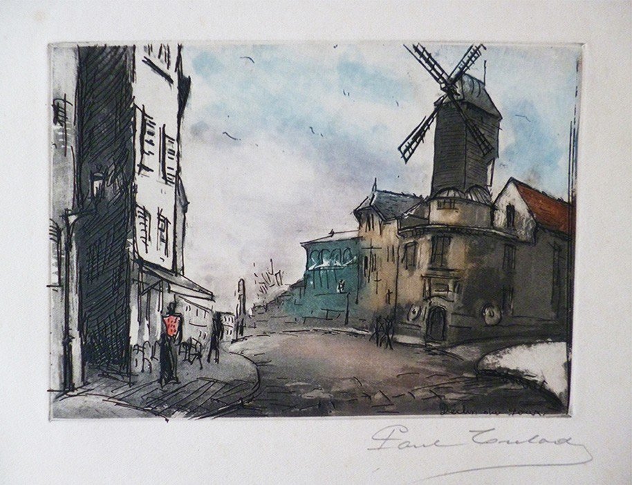 GEN-PAUL (1895-1975) Dclin du jour Gravure en couleurs (1 of 1)