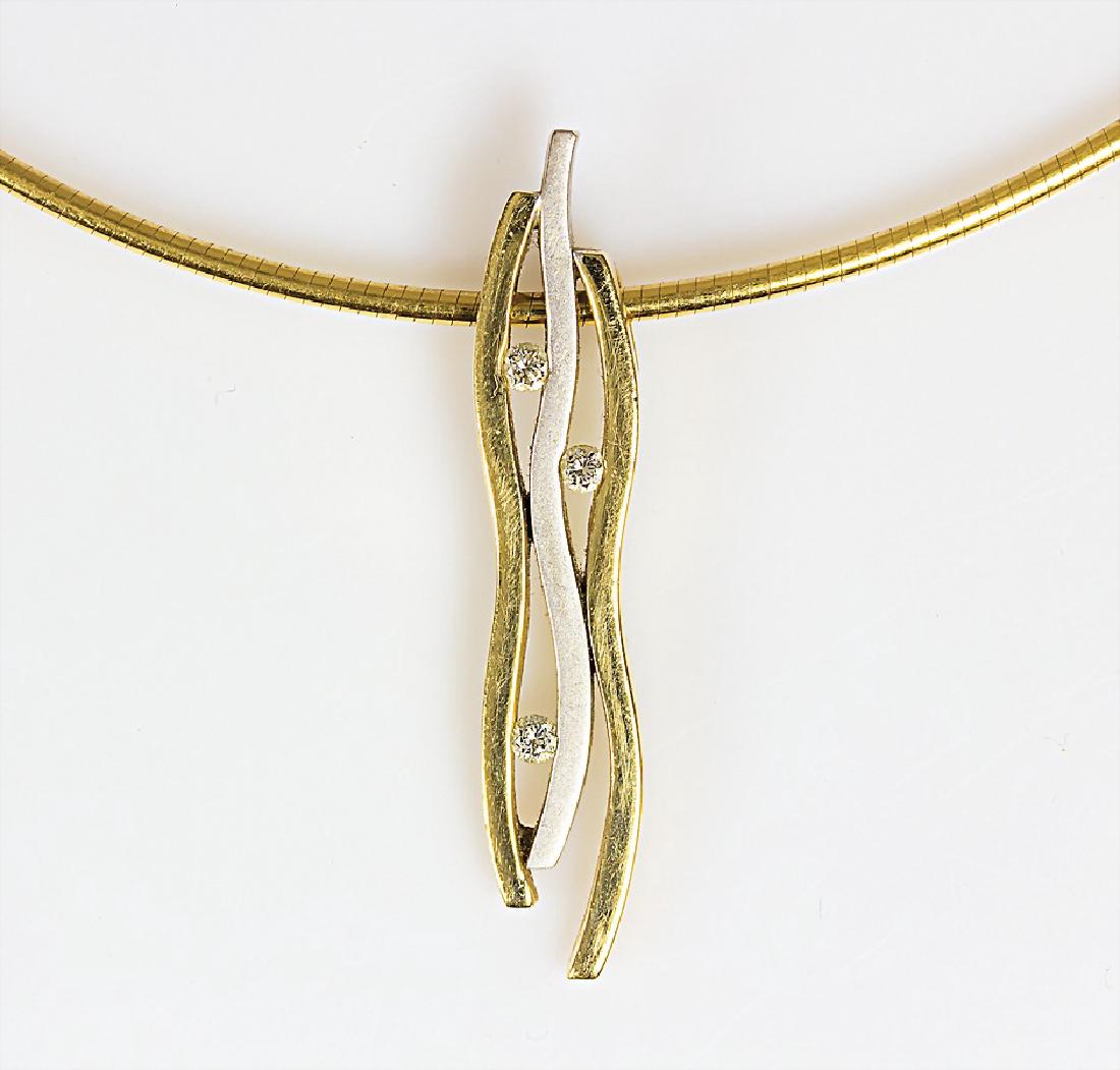 Collier mit Anhänger, GG/WG 585/000, Anhänger (1 of 2)