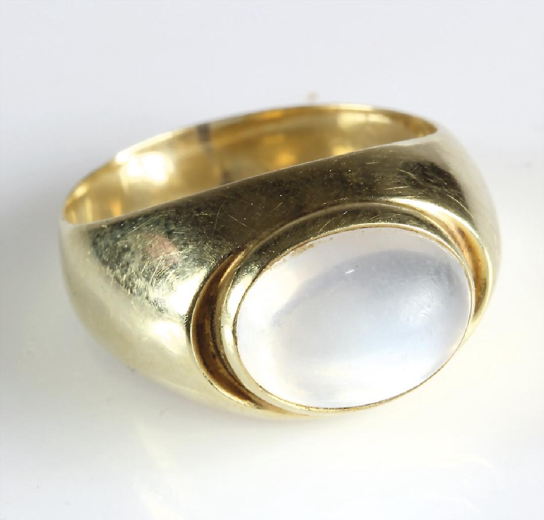Ring, GG 585/000, Mondsteincabochon, RW ca. 55 (1 of 1)