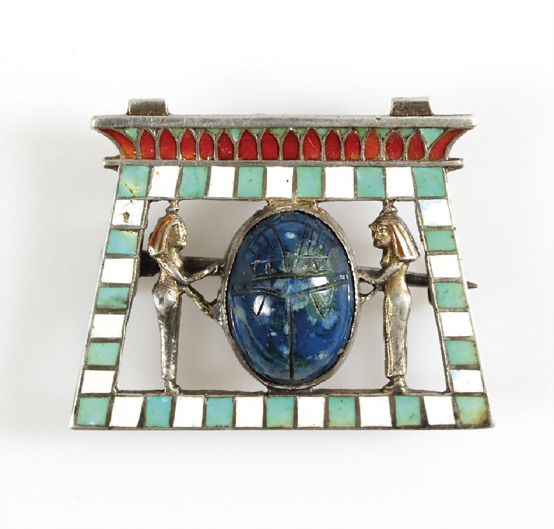 Brosche "JUGENDSTIL" um 1900/10, Silber (1 of 2)