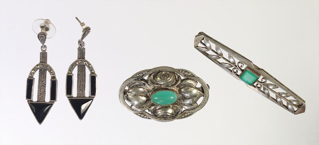 Lot: Silberschmuck 1.Hälfte 20.Jhd., 835/000, 1 Paar (1 of 1)