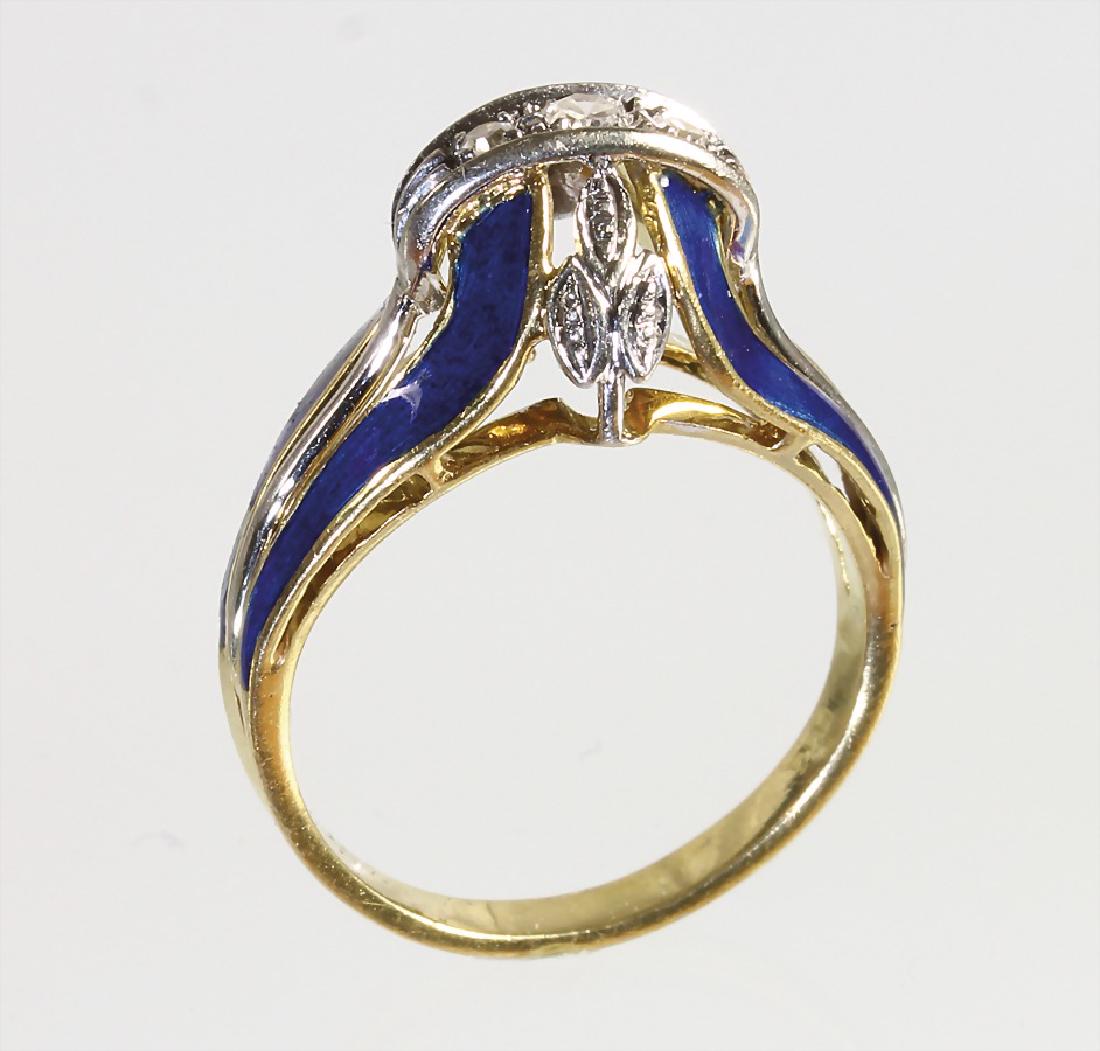 Ring, GG 750/000, 3 Diamanten weiß (weiß gefasst), (1 of 4)