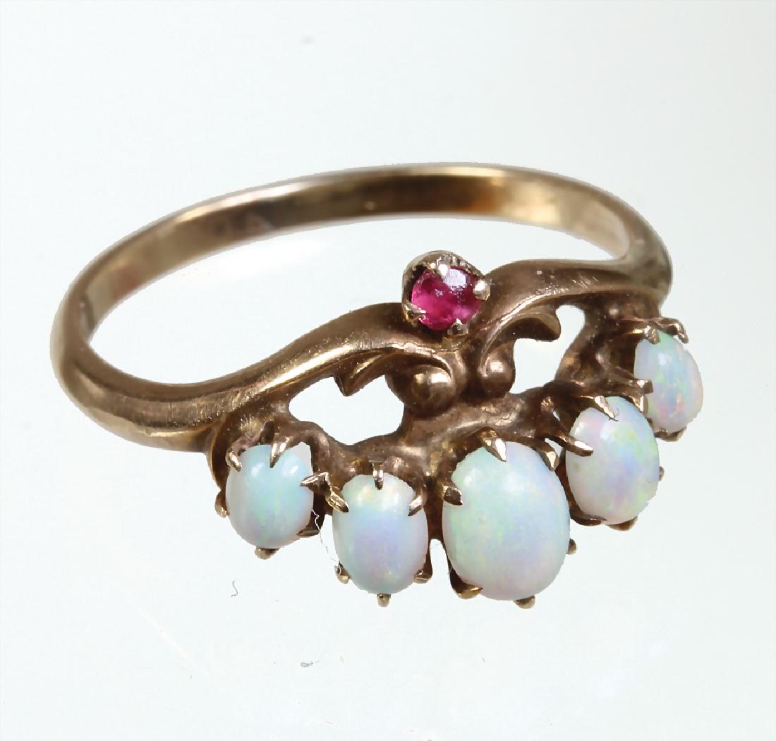 Ring "JUGENDSTIL" um 1900, GG 585/000 (geprüft), 5 (1 of 1)