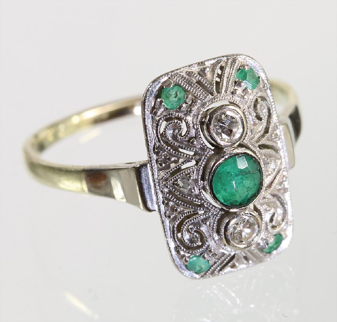 Ring, "ART-DECO" der 1930/40er Jahre, GG/WG 585/000, 5 (1 of 2)
