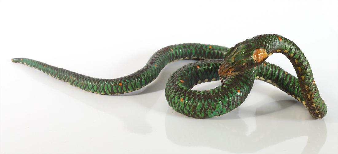 WIENER-BRONZE Anfang 20.Jhd., "SCHLANGE", farbig (1 of 1)
