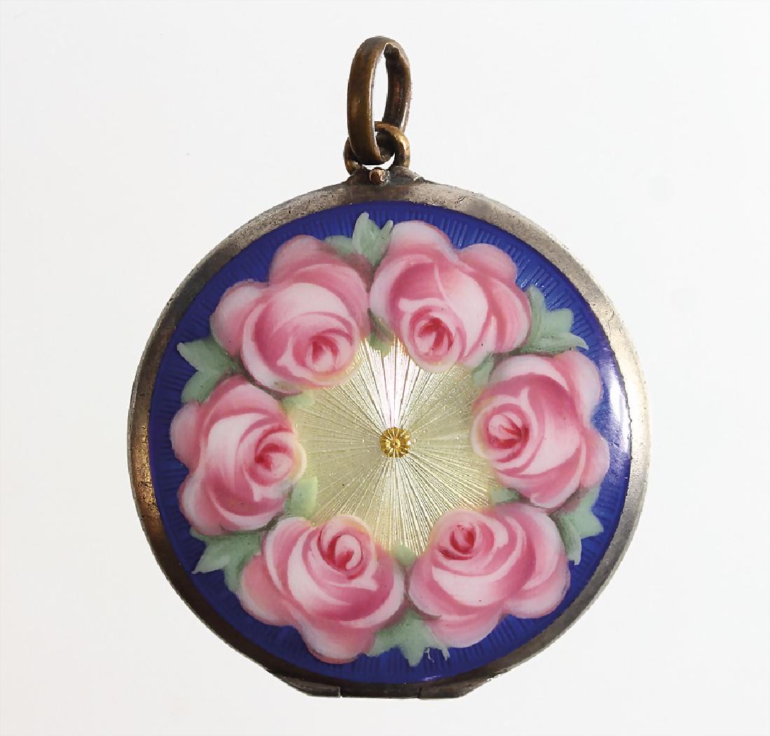 Anhänger "ROSEN" um 1900, Doublé, opakes u. (1 of 2)