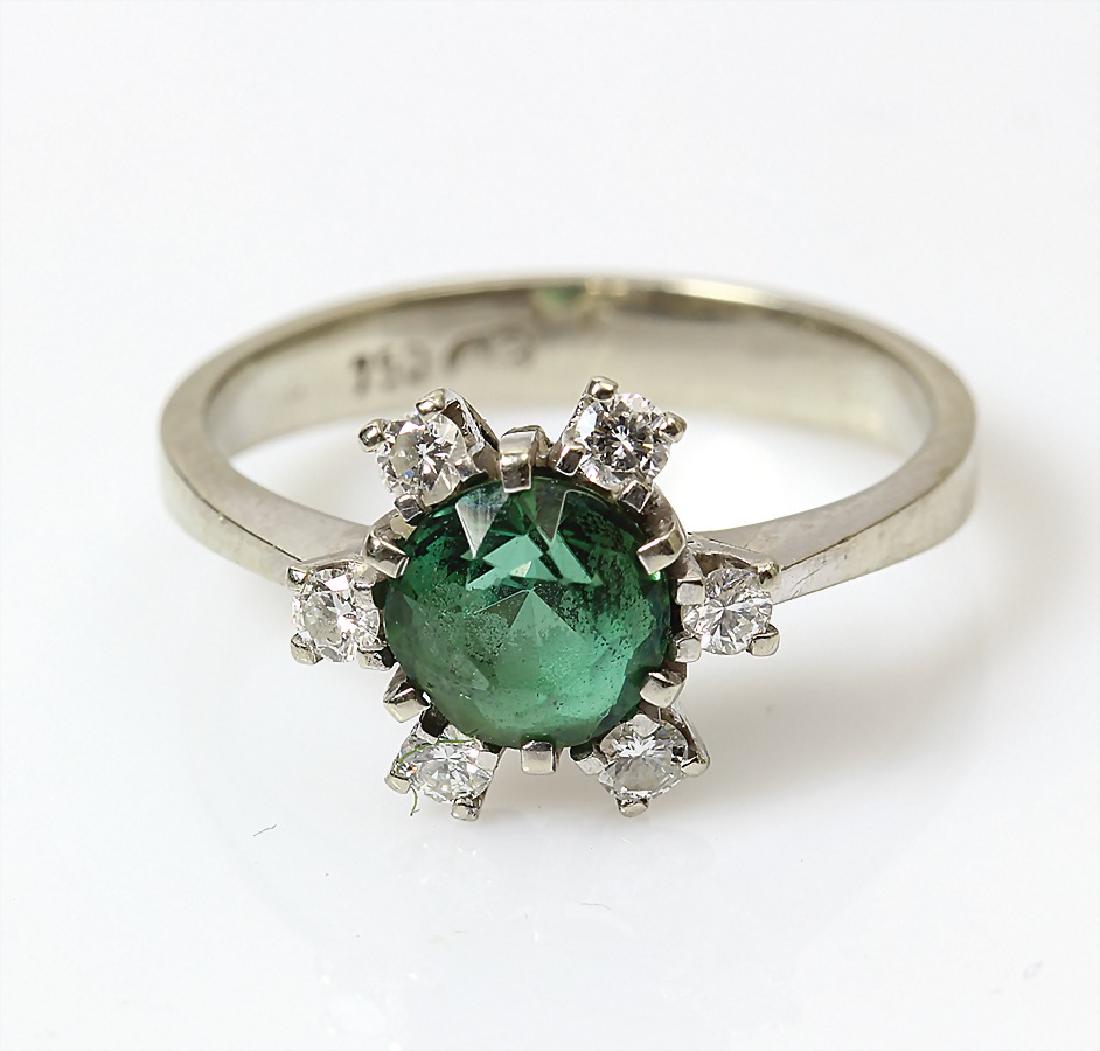 Ring, WG 750/000, Turmalin fac. ca. 1,0 ct, 6 (1 of 1)