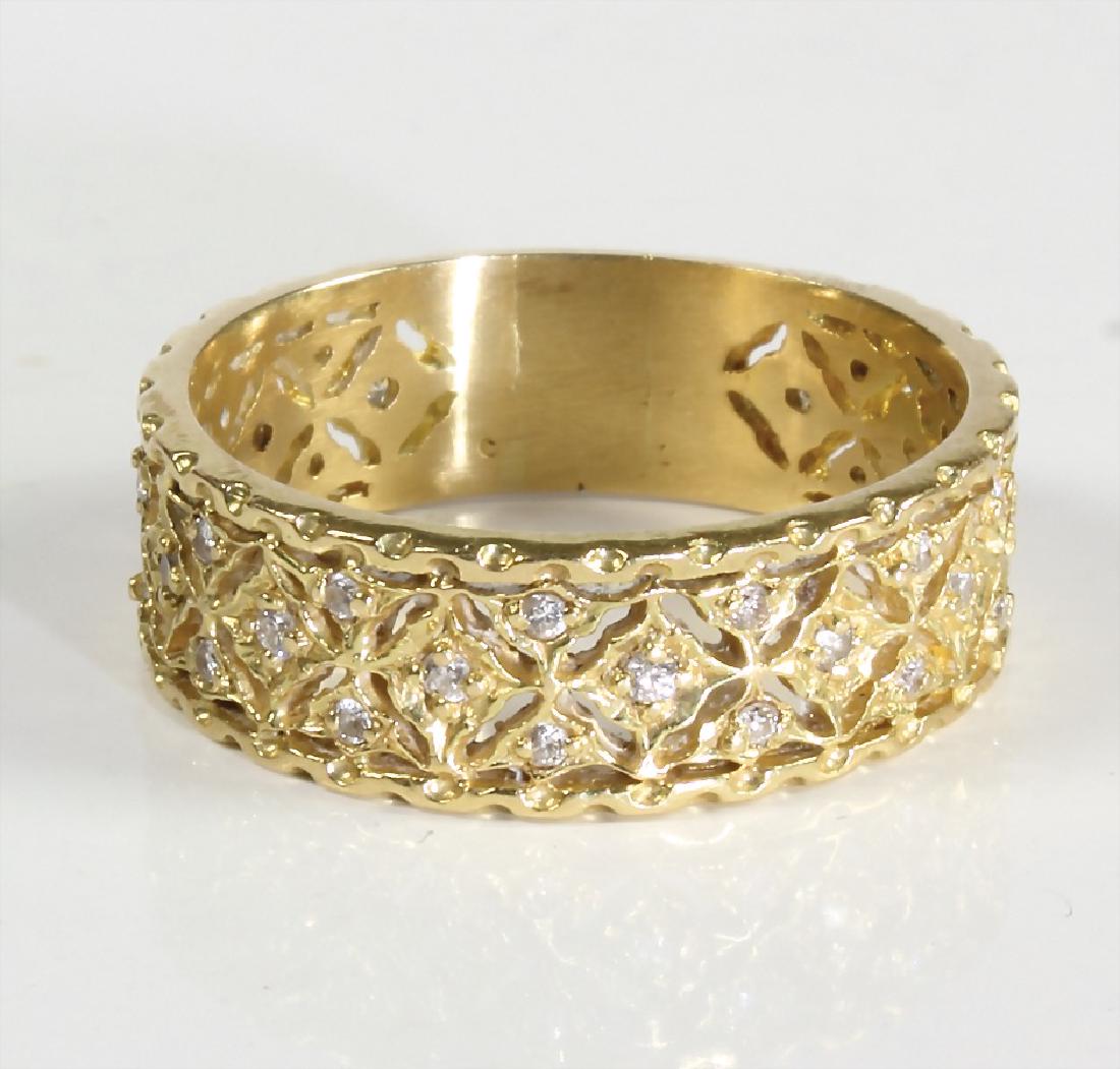 Ring, GG 585/000 (Säure geprüft !), 34 Brillanten (1 of 1)