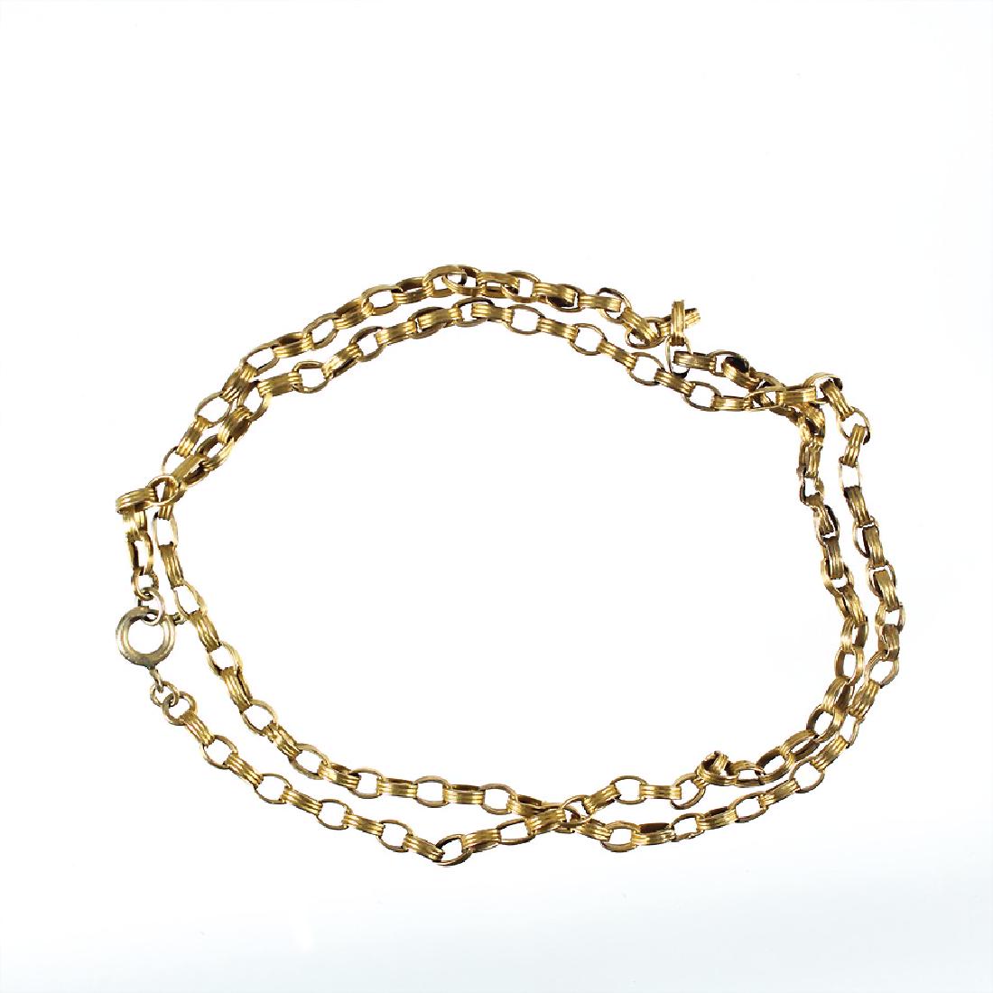 Kette 2.Hälfte 19.Jhd, GG 585/000, fein geriefte (1 of 1)