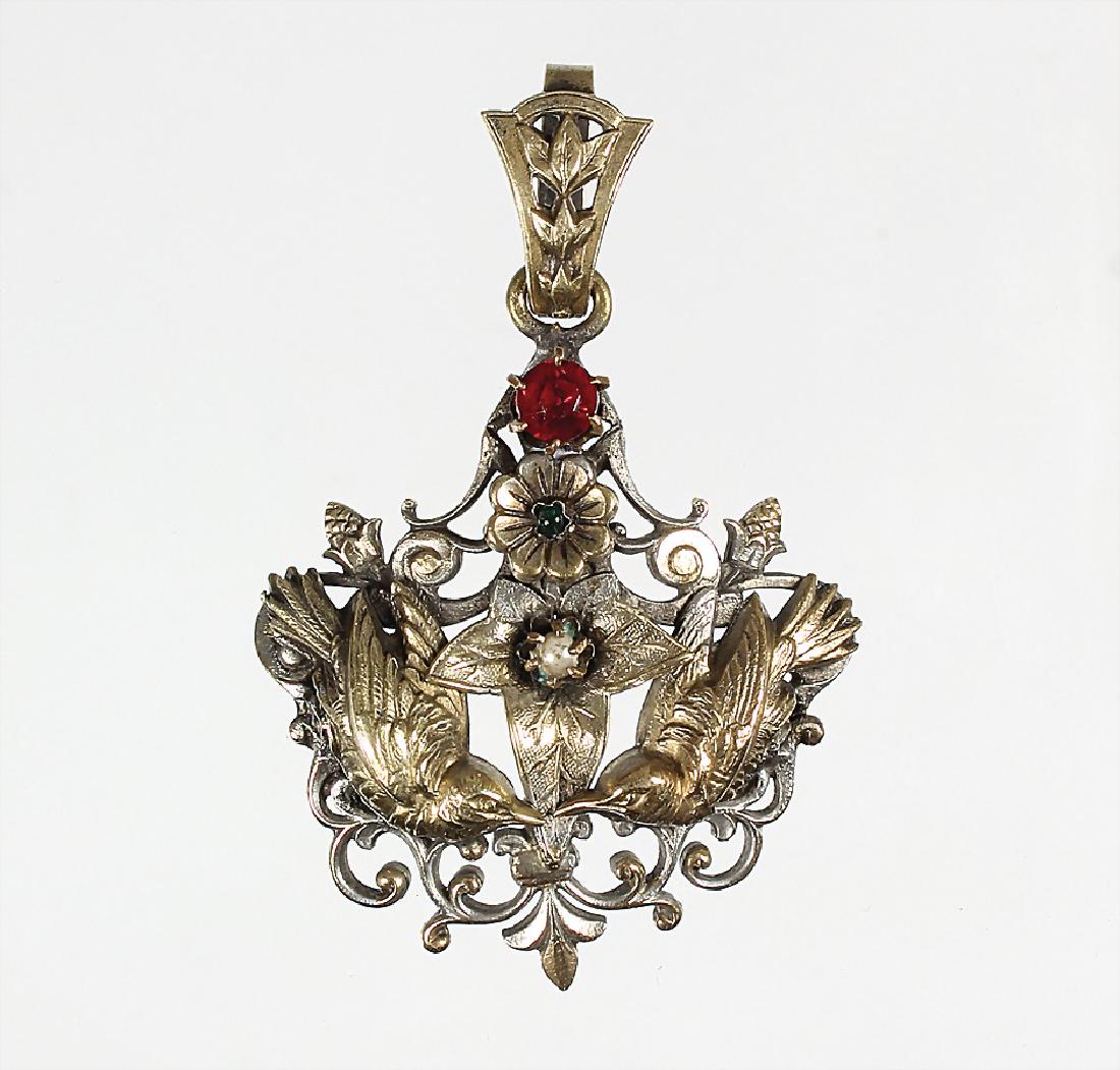 Anhänger "HISTORISMUS", Silber mit Vergoldung (1 of 1)