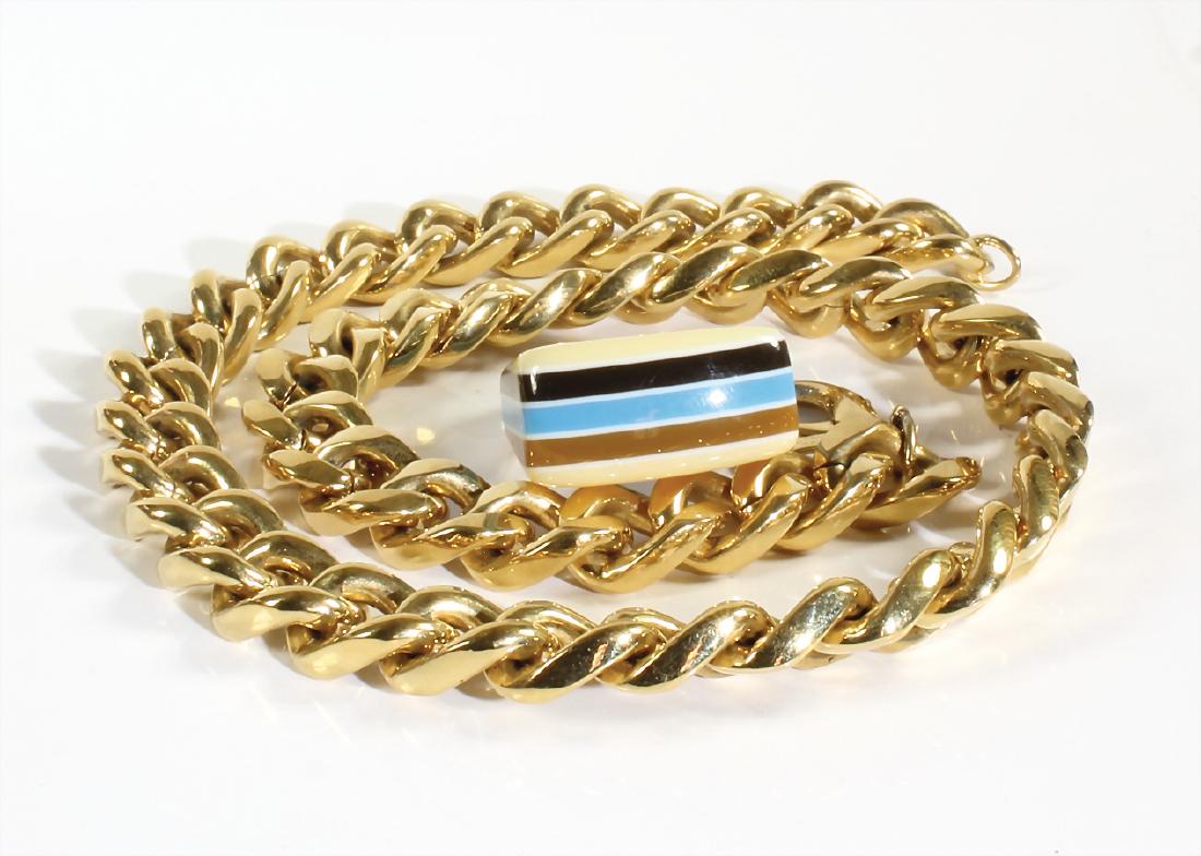 Lot: Panzer-Kette, "NINA RICCI", goldfarben, sig. NINA (1 of 1)