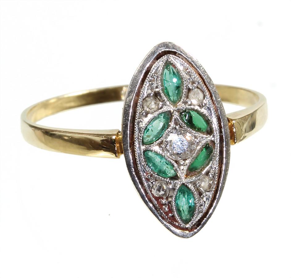 Feiner "ART-DECO" Ring, 1930/40er Jahre, GG 585/000, 6 (1 of 1)