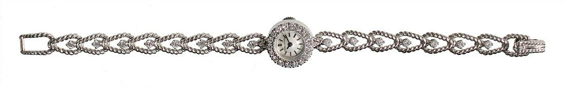 Damen-Schmuckuhr, "JAEGER LE COULTRE", Schweiz 1960er (1 of 2)