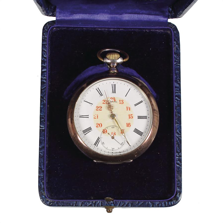 Zylindertaschenuhr, um 1900, signiert: OMEGA, GRAND (1 of 1)