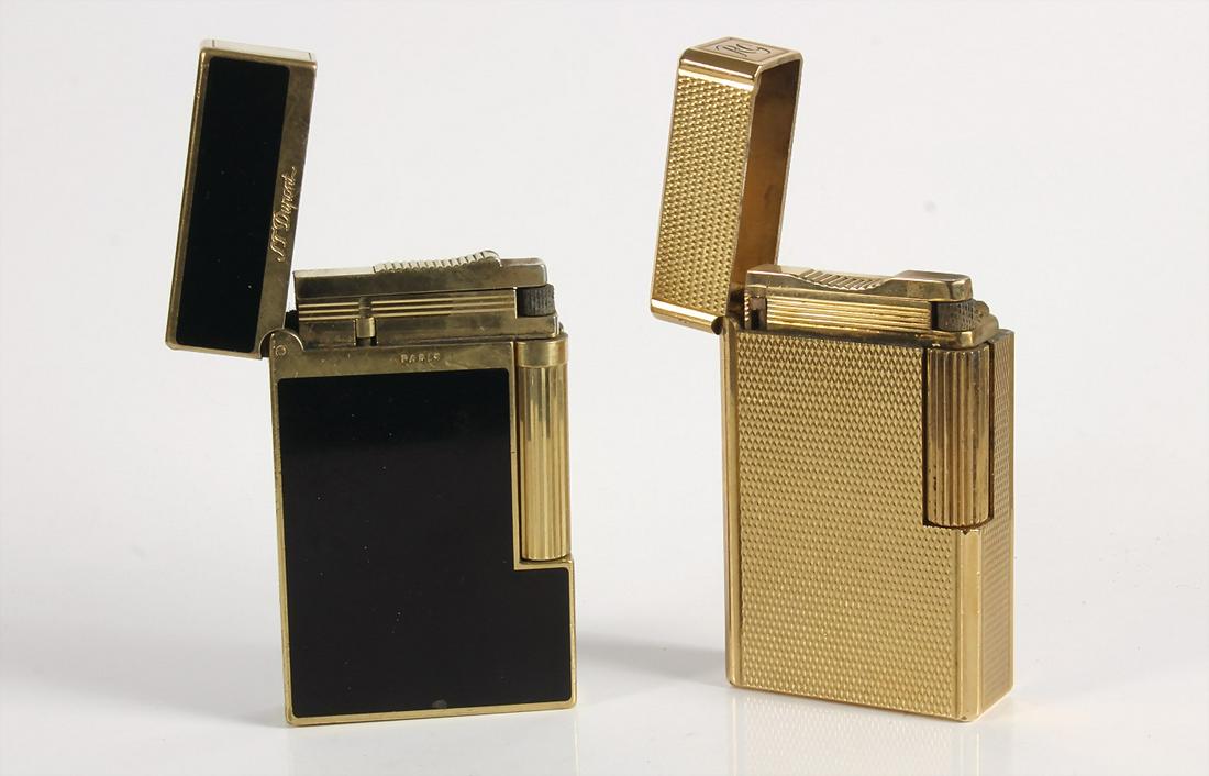 2 Gasfeuerzeuge, DUPONT  de Paris, 1 Stck. "LAQUE DE (1 of 1)