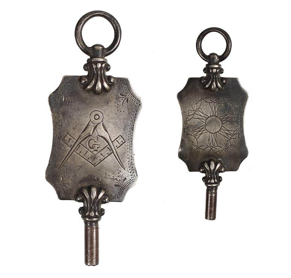 clock key, Freemason second half of the 19th century, (1 of 2)