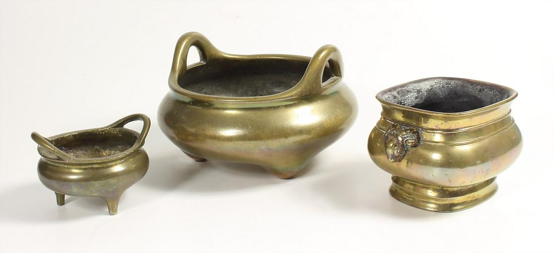 3 Chinese brass jars, first half of the 20th century, (1 of 1)