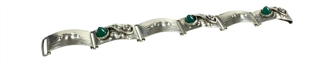 bracelet art nouveau around 1910, silver 900/000, (1 of 2)
