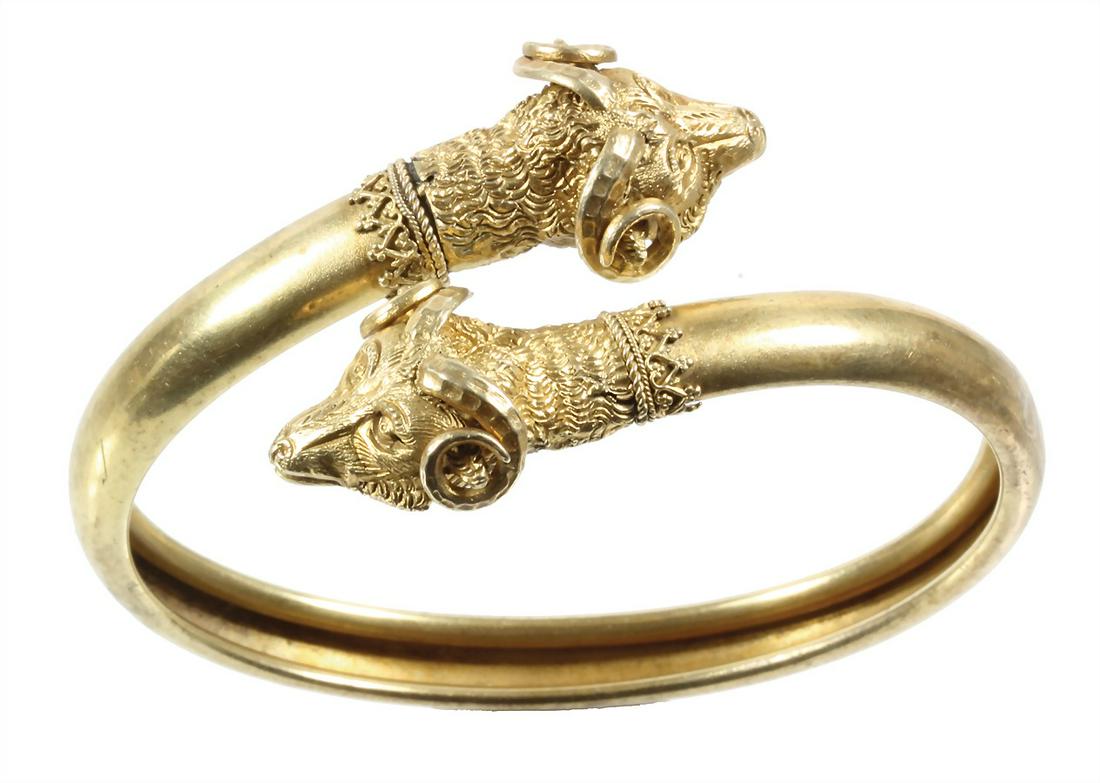 bracelet 1920s (Wackler), gilded metal , two plastic (1 of 1)