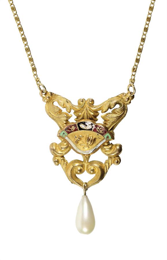 necklace first half of the 19th century, gold filled (1 of 1)