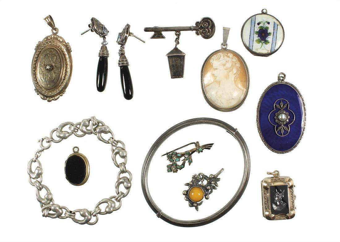 lot jewelry: silver, 800/000 and  835/000, 1 bangle, 1 (1 of 1)