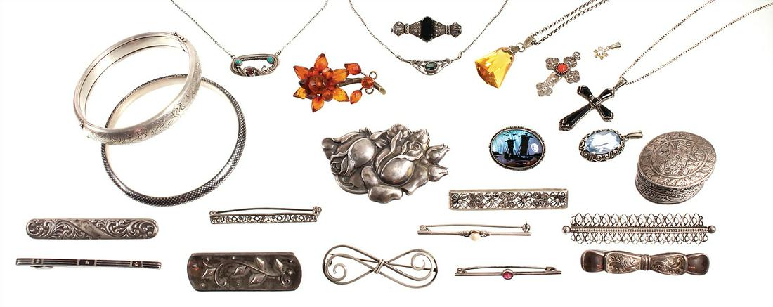 lot jewelry: silver 800/000, 835/000 and 925/000, 1 (1 of 1)