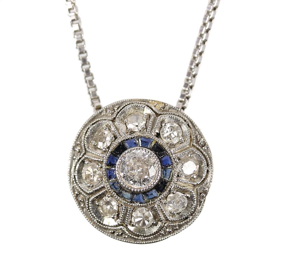 pendant, ART-DECO 1920/'30s, yellow gold 585/000, (1 of 2)