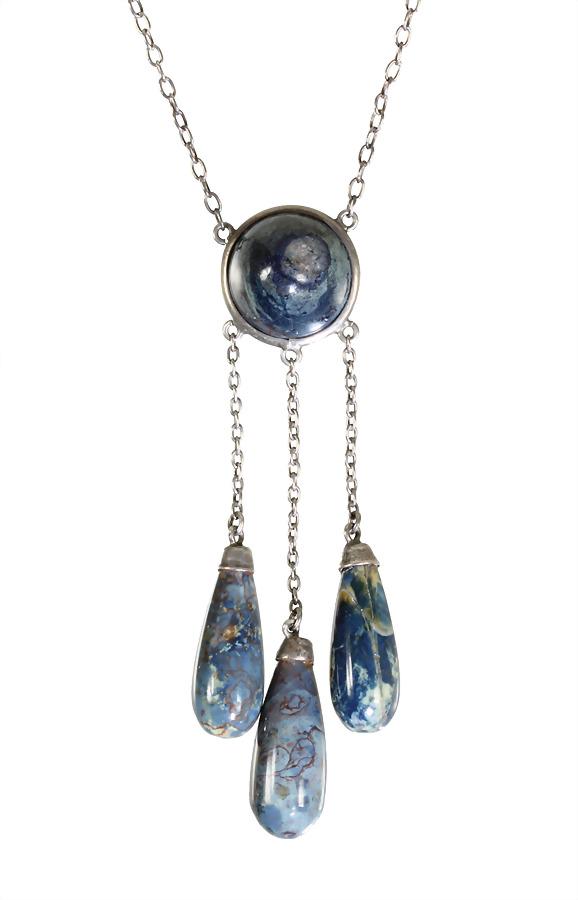 necklace, ART-DECO 1920/'30s (probably Idar-Oberstein), (1 of 2)