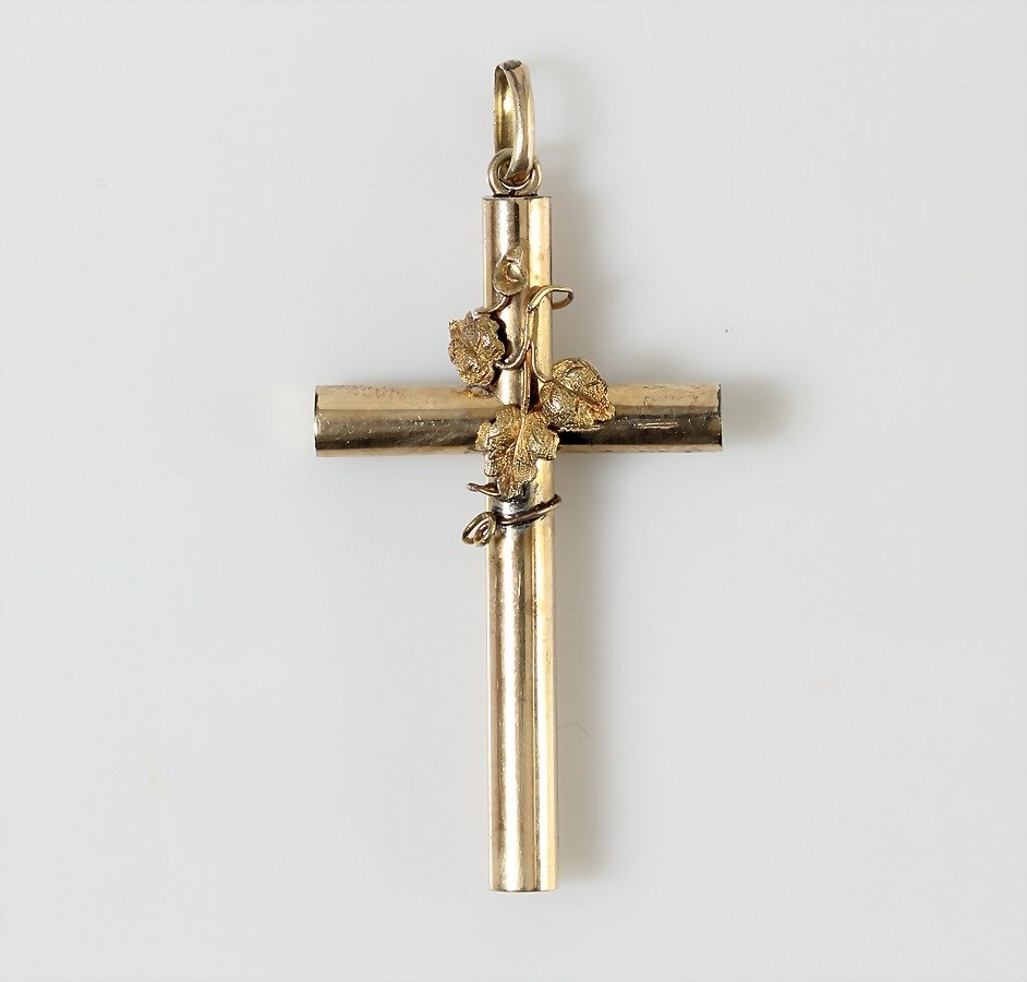 Anhänger "KREUZ" Ende 19.Jhd., GG 585/000 (1 of 1)