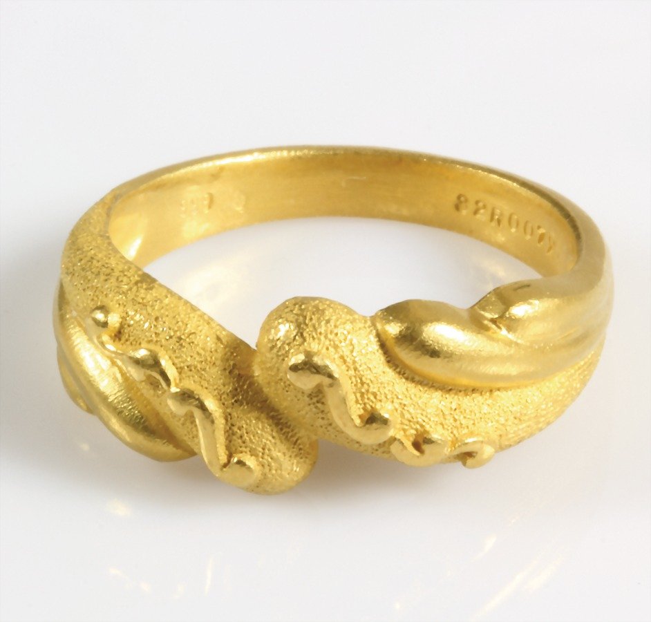 Ring, GG 999/000, RW ca. 54,5, total 6,9 g: Ring, GG 999/000, RW ca. 54,5, total 6,9 g