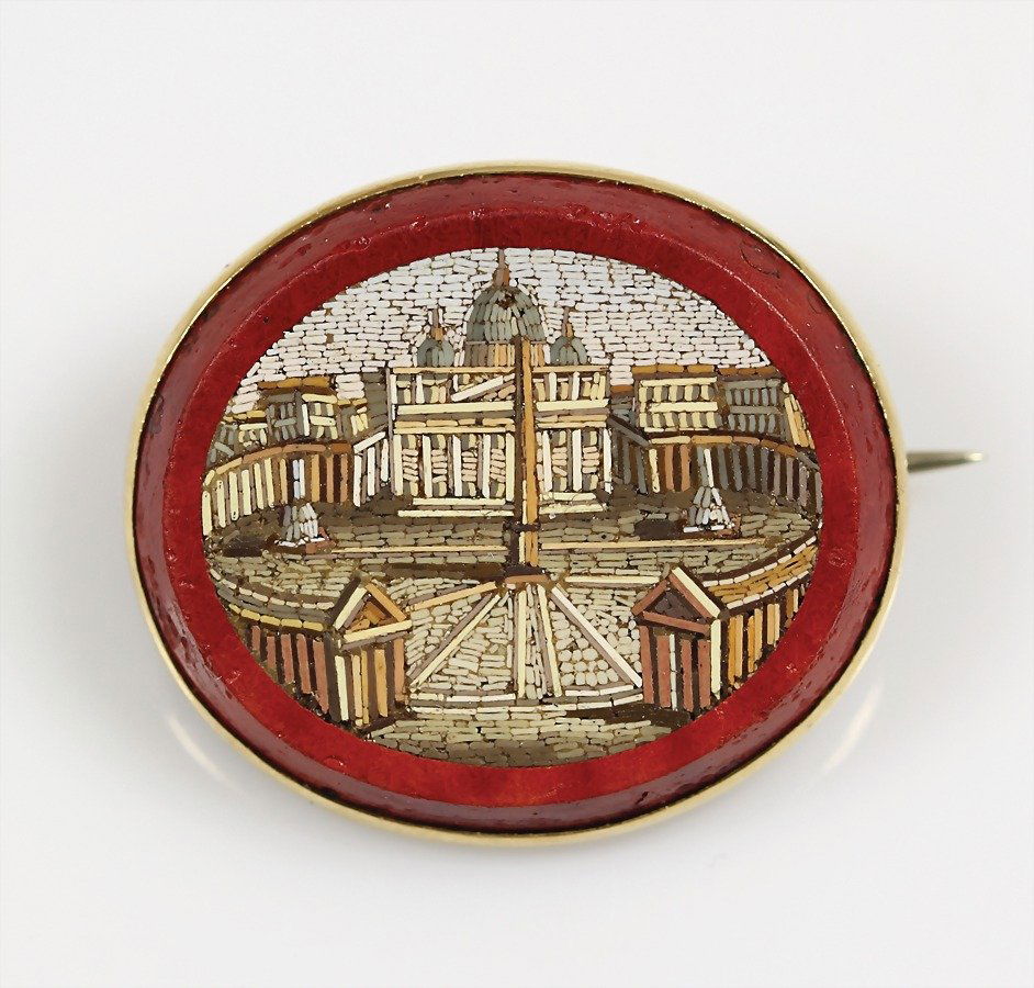 Brosche, Italien Ende 19.Jhd, Florentiner " (1 of 1)