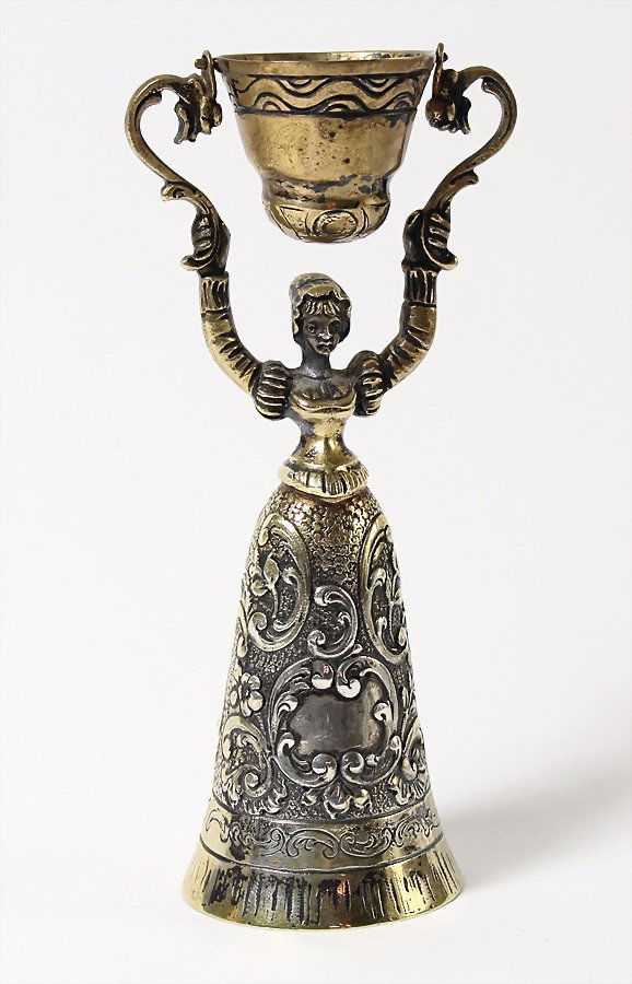 Hochzeitsbecher wohl Hanau um 1880/1910, Silber 800/000 (1 of 1)