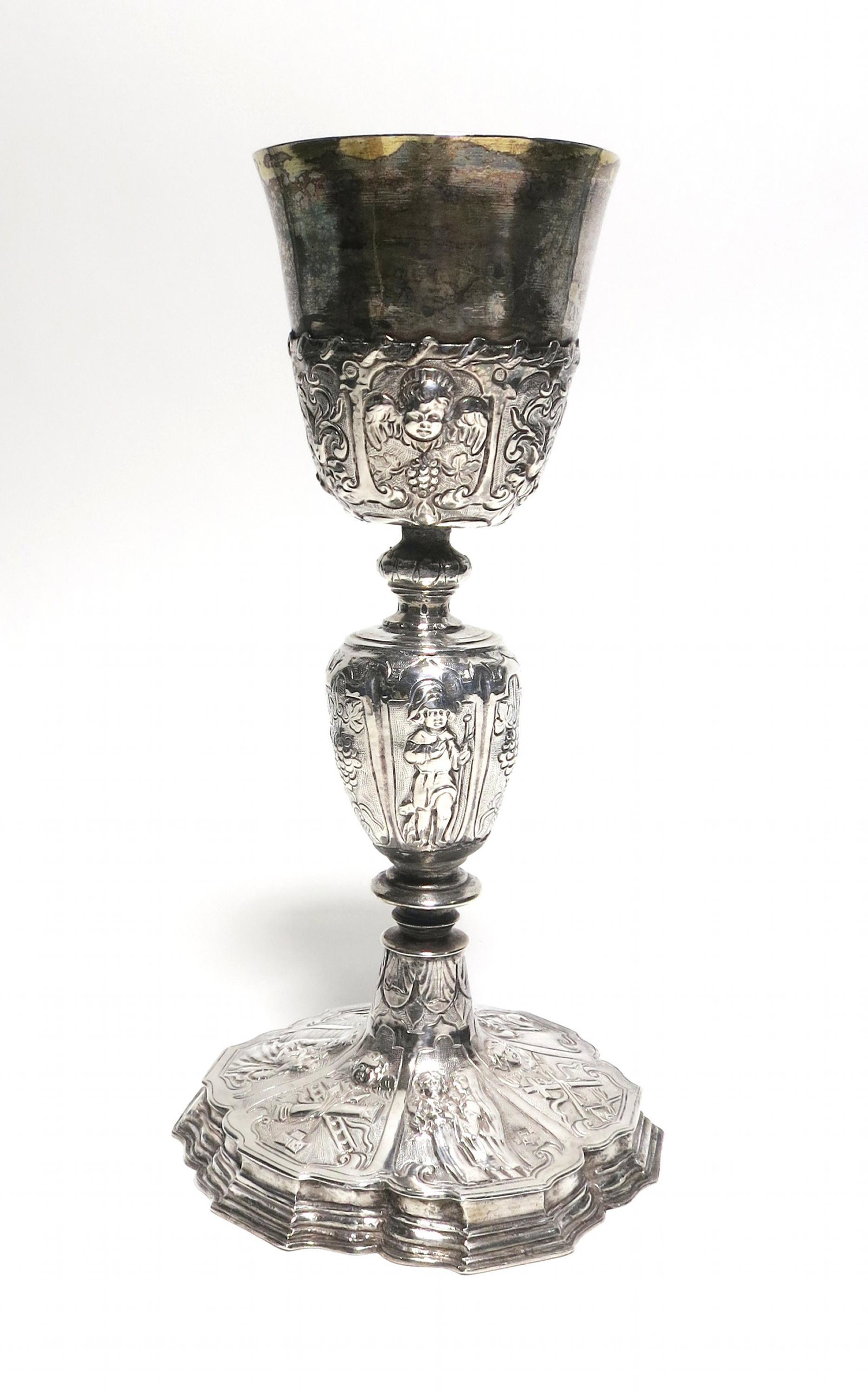 Silver chalice with gilt bowl (1 of 7)