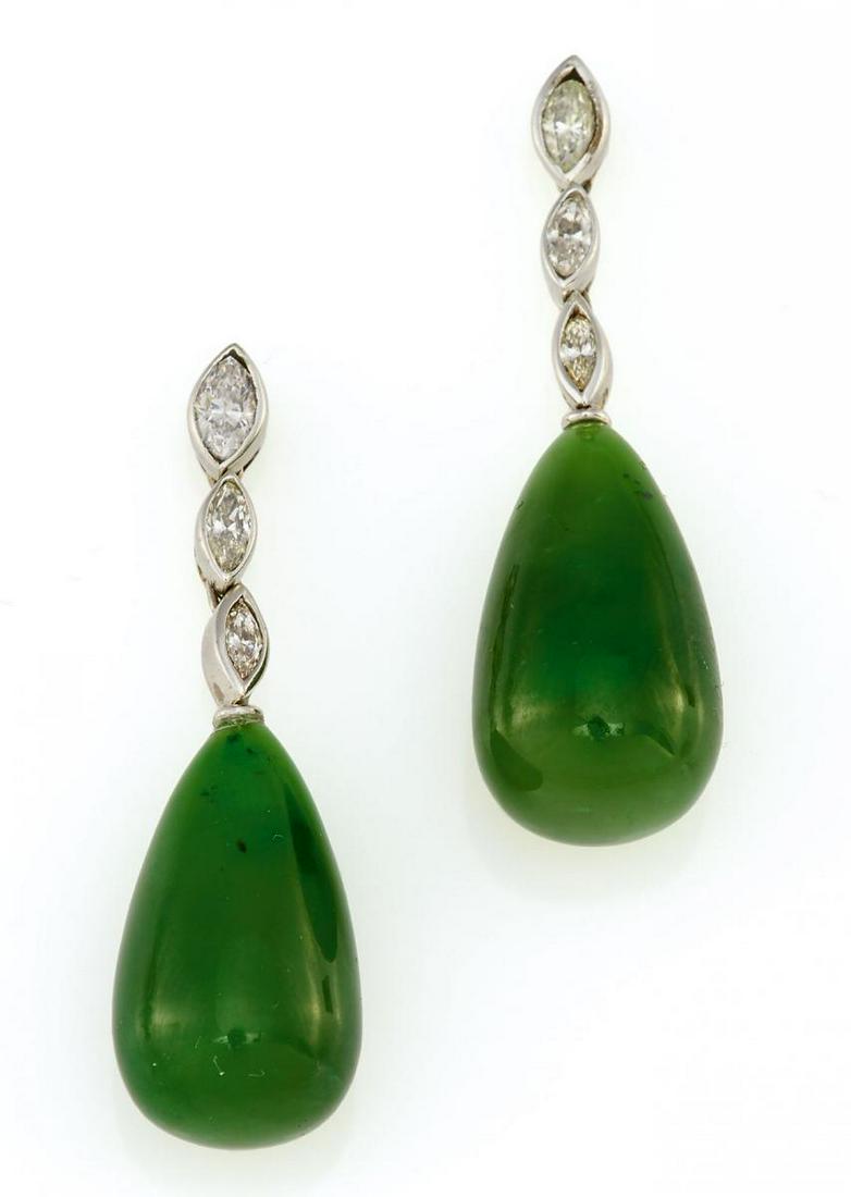 Jade-Diamond-Drop Earrings (1 of 1)