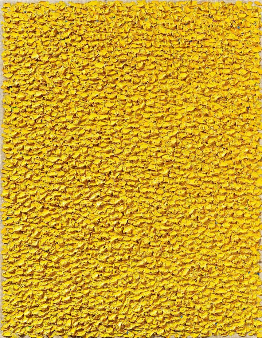 Kuno Gonschior | "Gelb": GONSCHIOR, KUNO1935 Wanne-Eickel - 2010 BochumTitle: "Gelb". Date: 1997. Technique: Oil and acrylic on canvas. Measurement: 90 x 70cm. Notation: Signed, titled and da