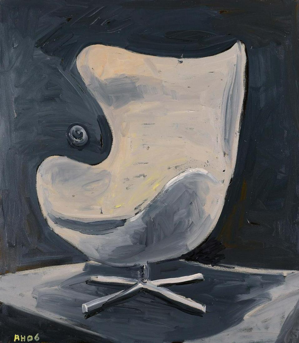 Anton Henning | "Portrait No. 74" (AH 2006-016): HENNING, ANTON1964 BerlinTitle: "Portrait No. 74" (AH 2006-016). Date: 2006. Technique: Oil on canvas. Measurement: 126 x 110cm. Notation: Monogrammed and dated lower