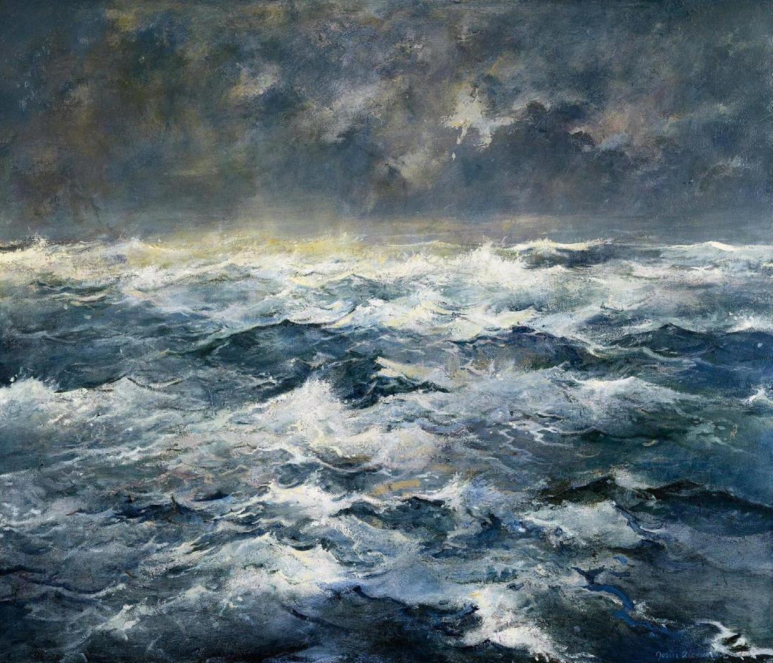 ALEXANDER, JOHN 1945 Beaumont/Texas Title: "Wet +: ALEXANDER, JOHN1945 Beaumont/TexasTitle: "Wet + Wild". Date: 1998/03. Technique: öl auf Leinwand. Measurement: 152,5 x 177,5cm. Notation: Signiert unten rechts: