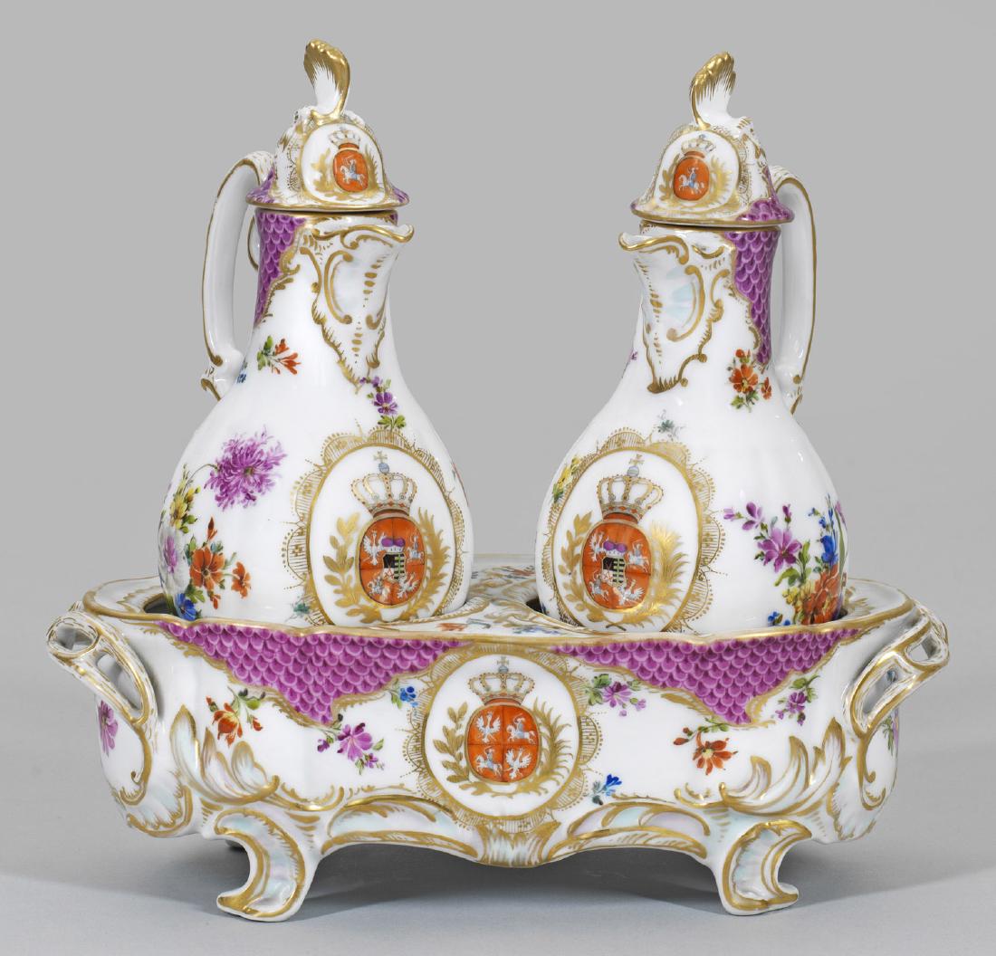 Menage mit dem Sächsisch-Polnischen Wappen (1 of 1)