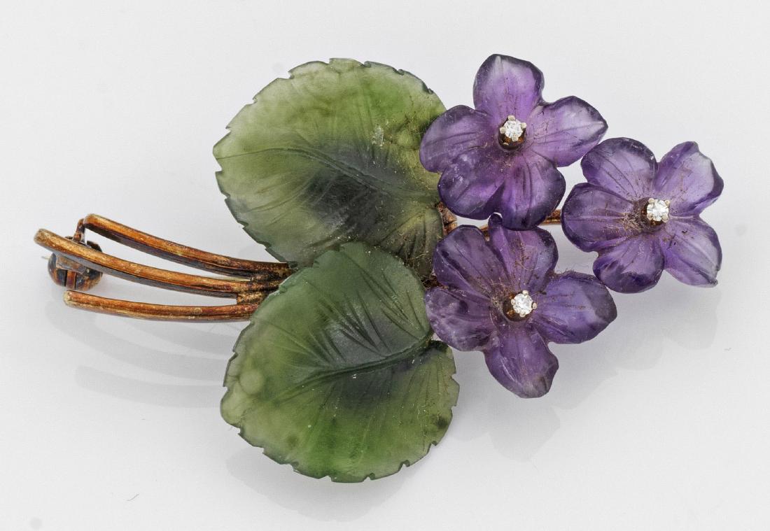 Klassische Veilchenbrosche (1 of 1)