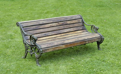 Viktorianische Gartenbank