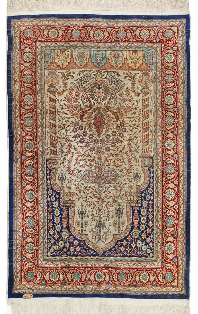 Signierte Hereke-Seidengebetsbrücke (1 of 1)