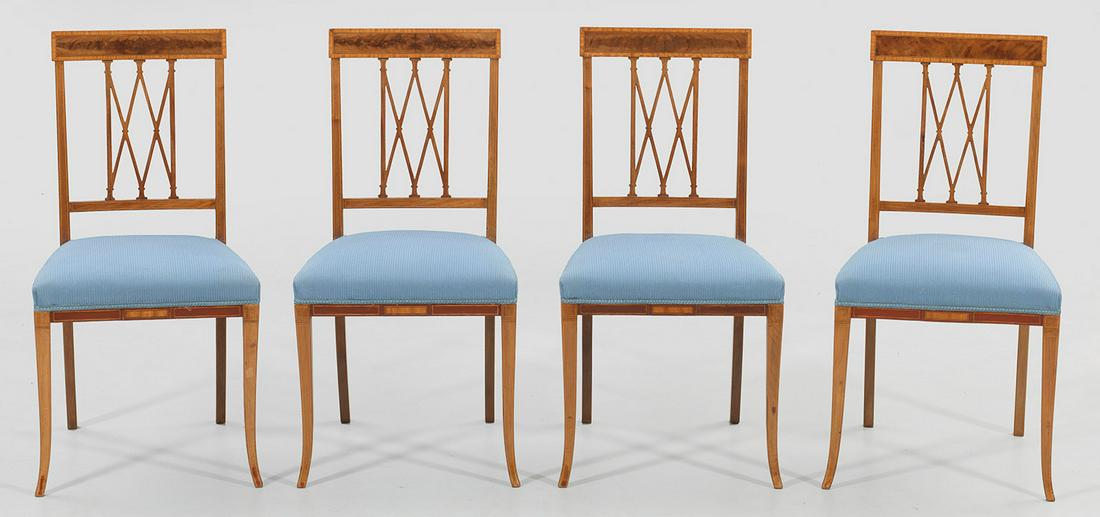Satz von vier edwardianischen Stühlen (1 of 1)
