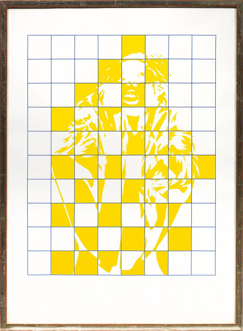 Werner Berges: (1941 Cloppenburg - 2017 Schallstadt) /T/"Hälfte". Originaltitel// Farbserigraphie/weißer, glänzender Chromolux-Karton (Offset-Karton), 1972. Sign., u. nummeriert 37/150. Wvz. 1972/12.