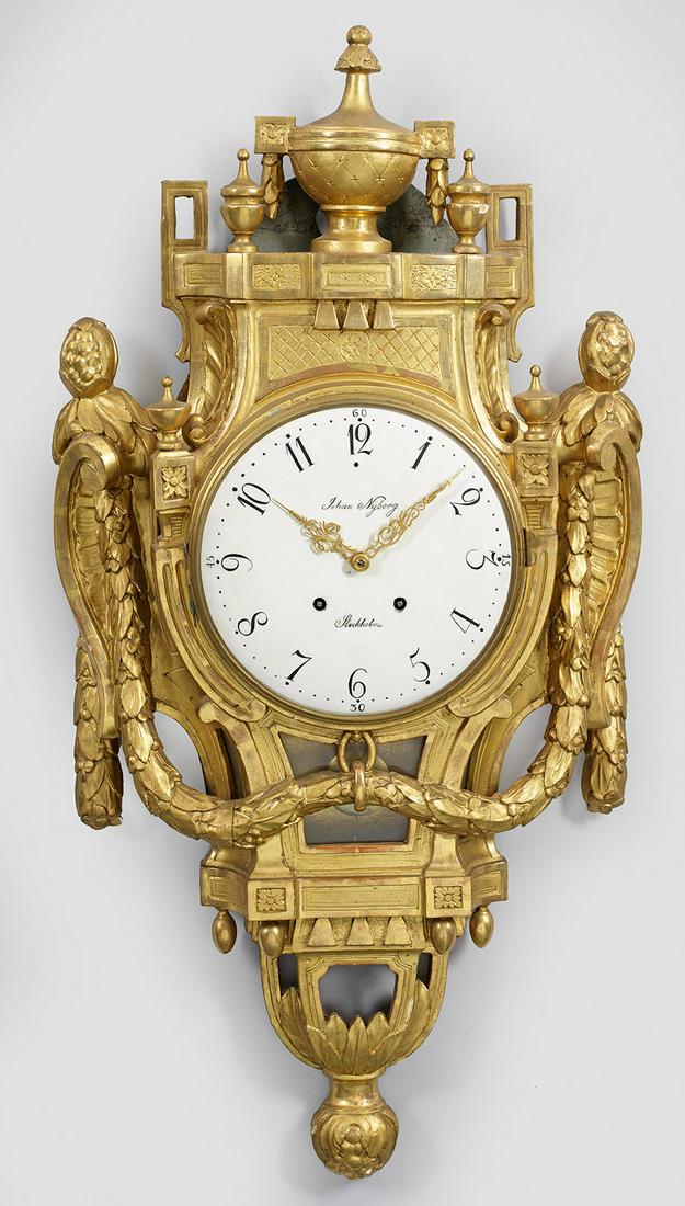 Große gustavianische Carteluhr (1 of 1)