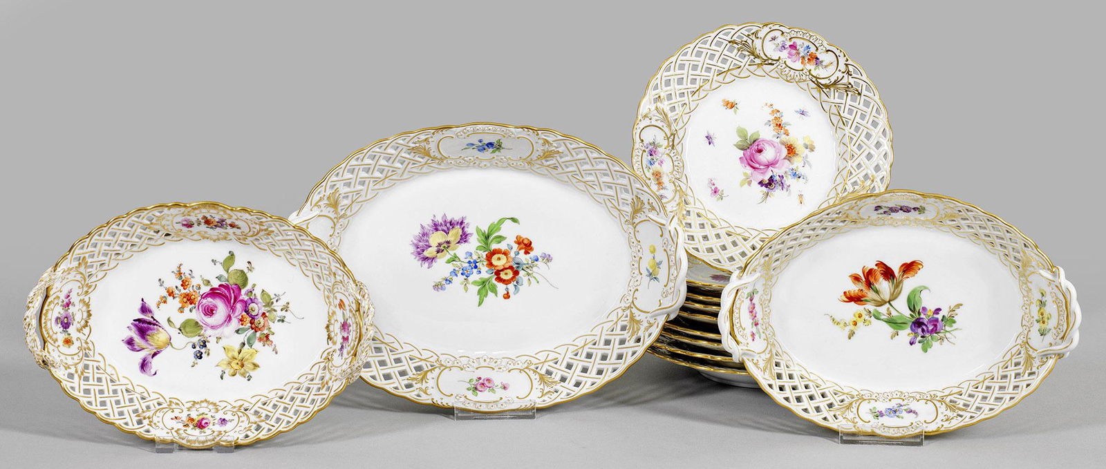 Kaffee-Restservice mit Blumendekor (1 of 1)