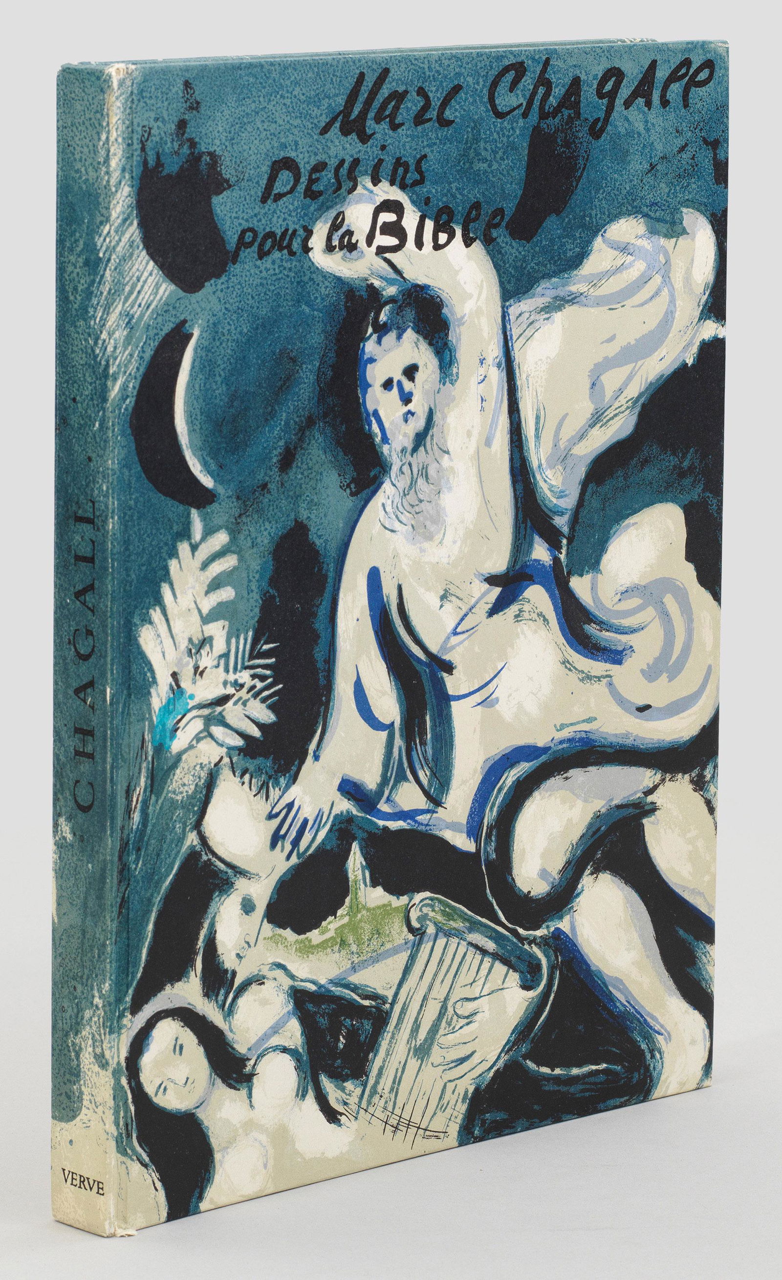 Marc Chagall: (1887 Witebsk - 1985 Saint-Paul-de-Vence) "Dessins pour la Bible". Originaltitel Verve No. 37-38, Edition Verve, Paris 1960. Hardcover. 8 Blätter (mit Text) und 96 S. mit ganzseitigen Abbildungen