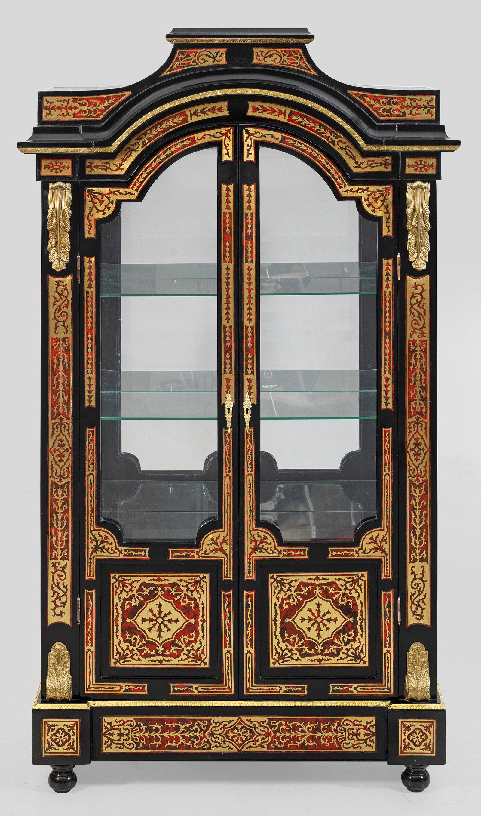 Großer Vitrinenschrank im Boulle-Stil (1 of 1)