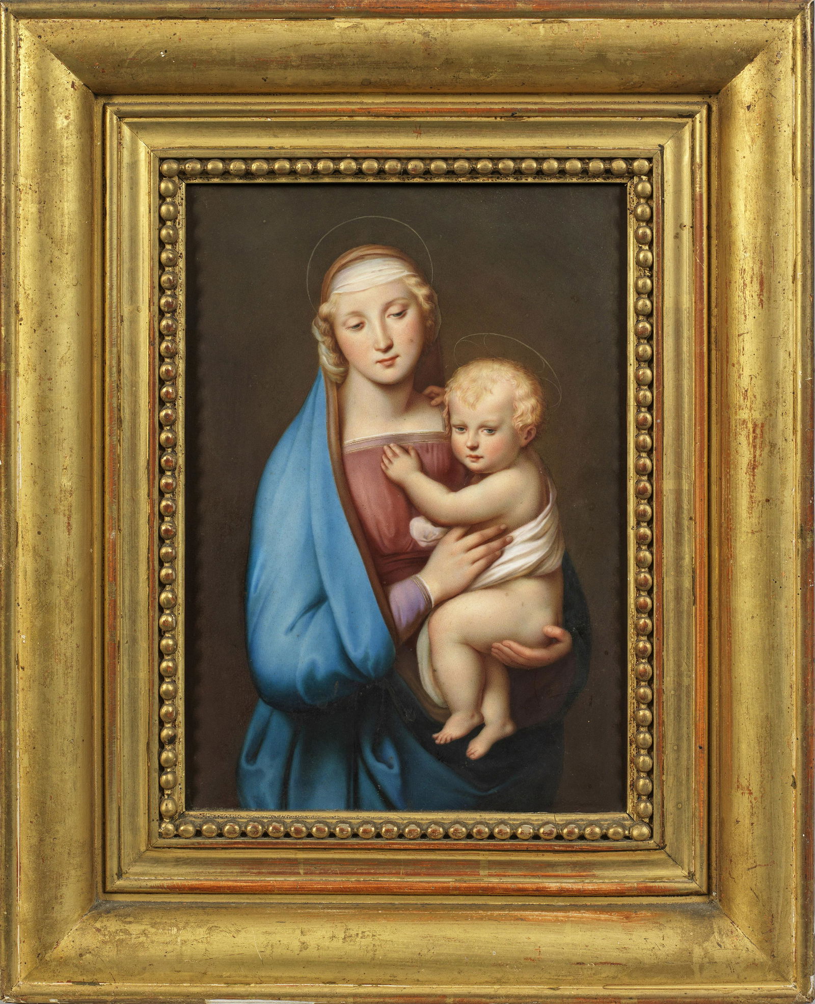 Porzellangemälde "Madonna del Granduca" (1 of 1)