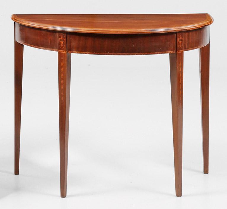 Edwardianischer Demi Lune-Konsoltisch (1 of 1)