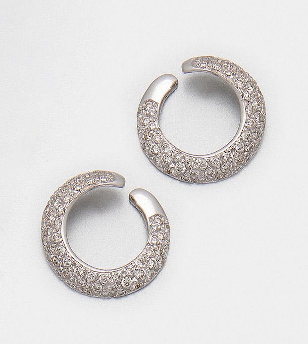 Paar elegante Diamantohrringe (1 of 1)